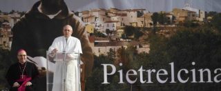 Copertina di Bergoglio, pellegrinaggio a Pietrelcina a 50 anni dalla morte di Padre Pio: nessun Papa c’era mai stato