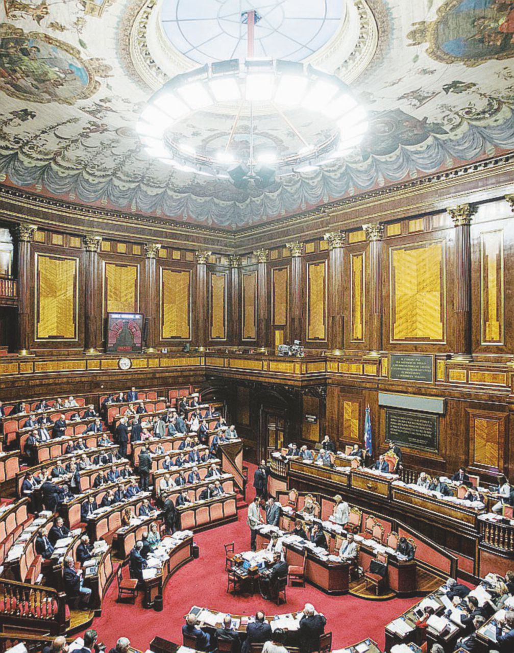 Copertina di Salvini fa il leader di destra: pronto a dare il Senato a B.