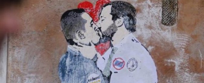 Murales Salvini – Di Maio, l’epic fail di Simona Ventura