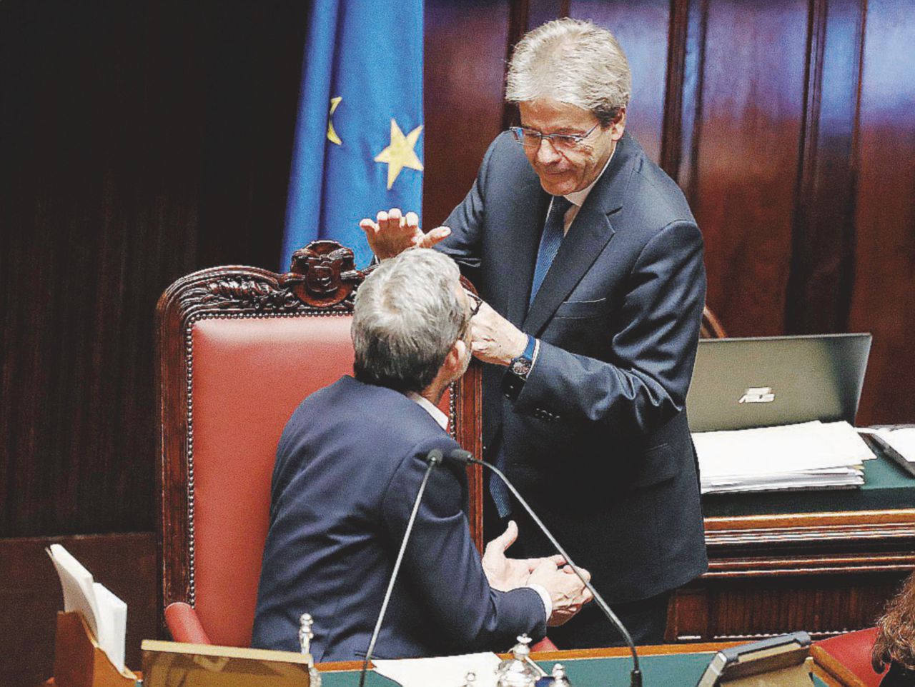 L’addio - Paolo Gentiloni ieri è andato al Quirinale e si è dimesso - Ansa Paolo Gentiloni si aggira a Palazzo Chigi e Bruxelles: ma che volete da me?