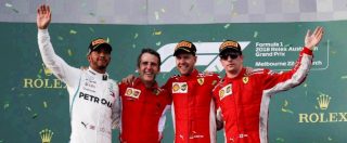 Copertina di Formula 1, Vettel davanti ad Hamilton in Australia. Terzo Raikkonen: due Ferrari sul podio per la prima volta dal 2004