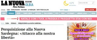 Copertina di Tempio Pausania, perquisita giornalista de La Nuova Sardegna: ‘Attacco a libertà. È un atto intimidatorio senza precedenti’