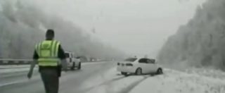 Copertina di Maltempo, valanga di neve su autostrada del Brennero: nessun ferito. Chiuso un tratto della A22: 12 chilometri di coda
