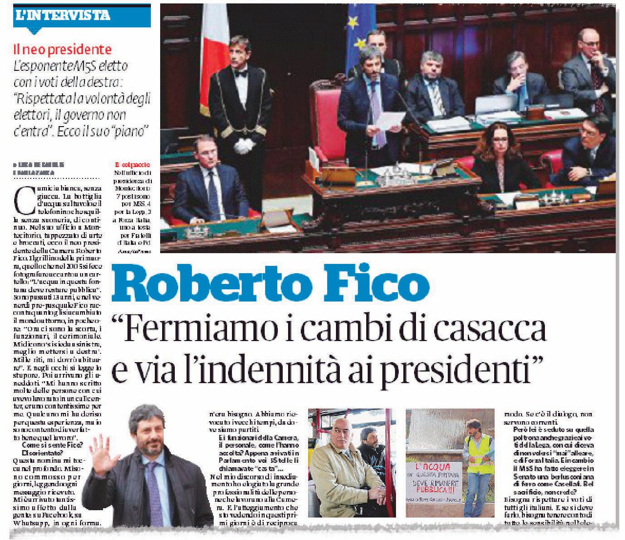 Focus: lotta agli sprechi e ai voltagabbana