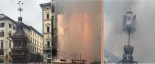 Copertina di Firenze, una brutta notizia per la città: dopo lo scoppio del carro la colombina non torna