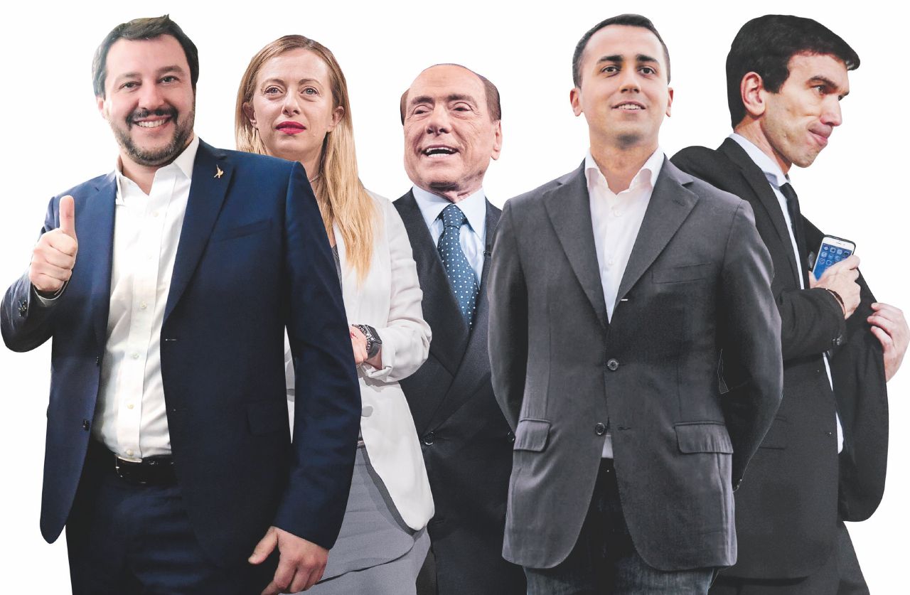 I segretari - I leader dei 5 partiti principali: Matteo Salvini (Lega), Giorgia Meloni (FdI), Silvio Berlusconi (FI), Luigi Di Maio (M5S) e Maurizio Martina (Pd) Un’intesa sui programmi oppure arrivano i forconi