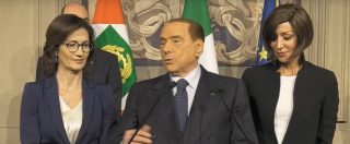 Consultazioni, Berlusconi: ‘Governo dovrà partire da chi ha vinto e da Salvini’. Giorgetti: ‘Sbaglio, alza la palla a Di Maio’