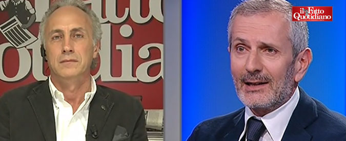 Copertina di Consultazioni, Travaglio: “Pd renziano accetterebbe governo centrodestra”. Carofiglio: “M5s sbagliò a rifiutare proposta di Bersani”