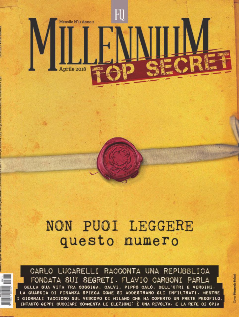 Copertina di Flavio Carboni: “I miei affari con Berlusconi. L’acquisto di Villa Certosa? Fu un furto”. Su FqMillenniuM in edicola