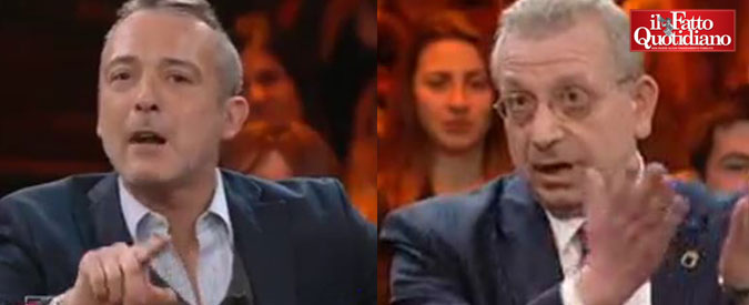 Copertina di La7, Diaco vs Ruggiero (Tradizionalisti Cattolici) su unioni civili: “E’ tutto di cattivissimo gusto”. E lascia la trasmissione