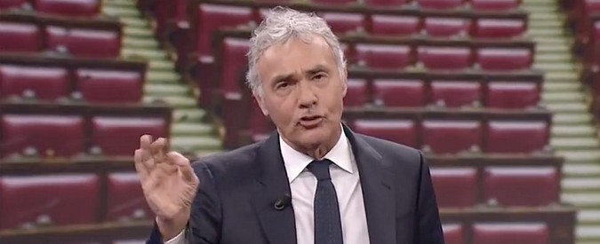 Copertina di Vitalizi, Bocchino: “Giletti, mostra i tuoi stipendi in Rai”. E il conduttore si infuria: “Questo discorso fallo a Romeo e ai tuoi amici”