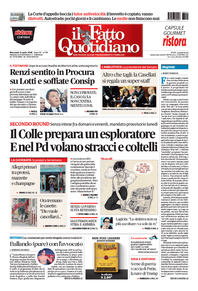 Il Colle prepara un esploratore. E nel Pd volano stracci e coltelli