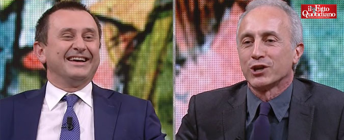 Copertina di Travaglio vs Rosato (Pd): “Siete schizzinosi con un ragazzo di 31 anni e corrivi con un vecchio pregiudicato puttaniere”