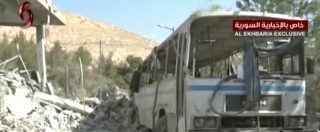 Copertina di Siria, gli effetti dell’attacco. Ecco il centro di ricerca colpito nelle immagini della tv di Stato Al-Ikhbariya