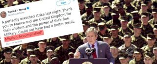 Siria, la maledizione della “missione compiuta”: la frase usata da Trump che fu simbolo della debacle di Bush in Iraq