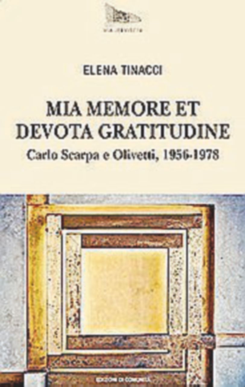 Copertina di Quelle avventure creative di Olivetti e di Carlo Scarpa