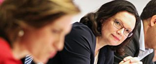 Copertina di Germania, Andrea Nahles eletta presidente della Spd. E’ la prima donna. “Manca solidarietà, anche nel partito”
