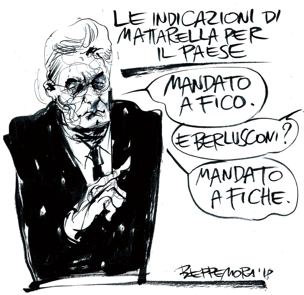 Copertina di La vignetta di Beppe Mora