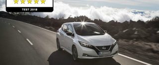 Copertina di Nissan Leaf ottiene le 5 stelle ai crash test EuroNCAP per la protezione dei ciclisti