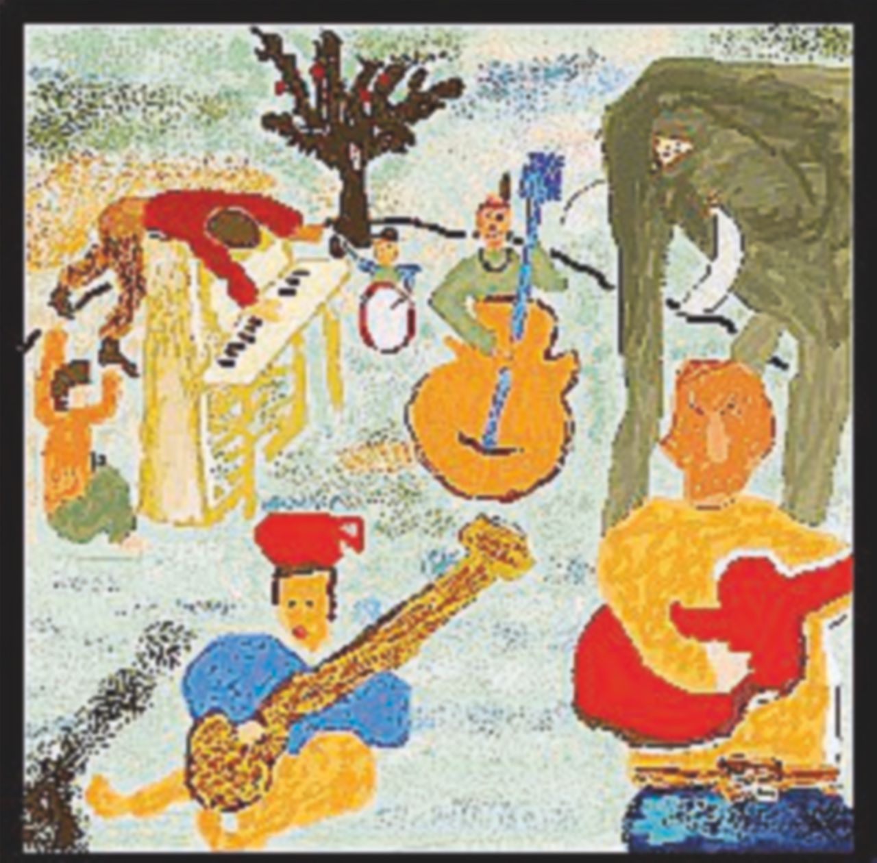 Copertina di “Music from the big pink” la firma di Dylan sulla Band