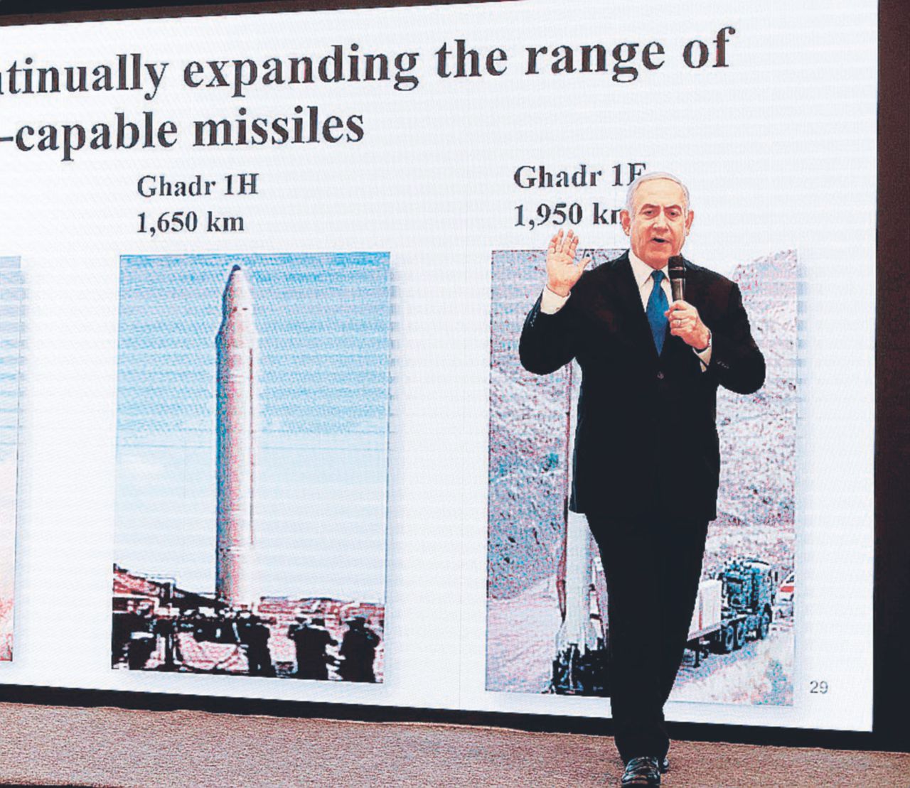 Copertina di Lo show di Netanyahu: “L’Iran lavora all’atomica”