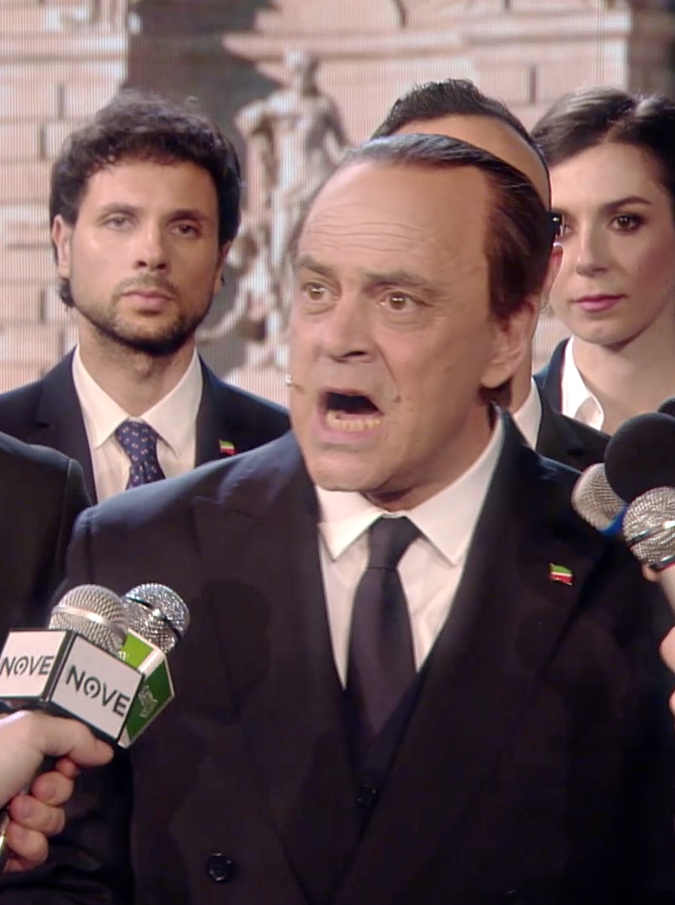 Copertina di Crozza è Berlusconi, uno dei più grandi poeti del nostro tempo: “Silvio, rimembri ancora quel tuo membro immortal…”