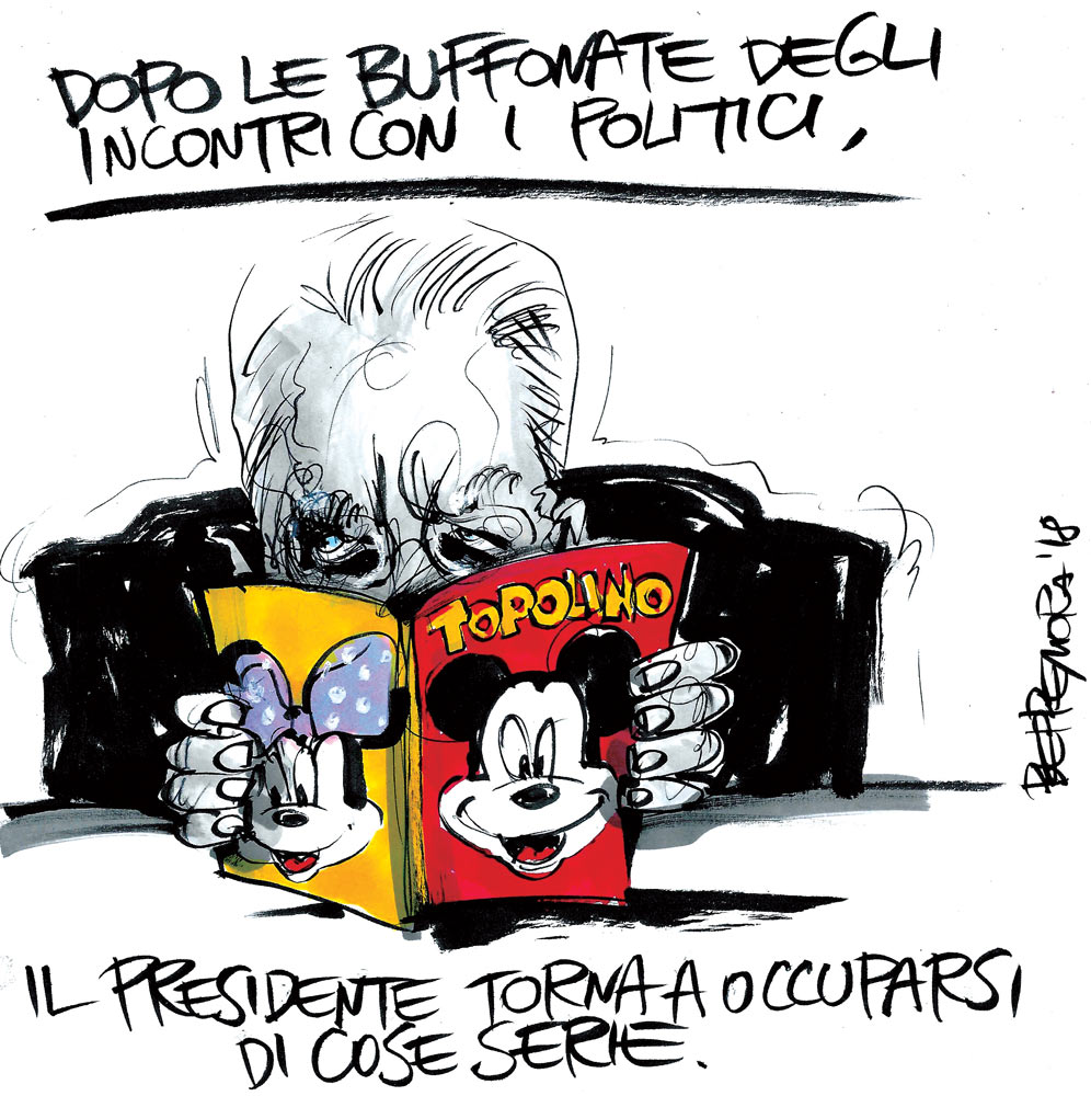 Copertina di La vignetta di Beppe Mora