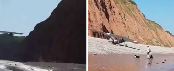 Copertina di Atterraggio al cardiopalma, il motore li abbandona e l’aereo non ha altra scelta. La pista è una spiaggia piena di bagnanti