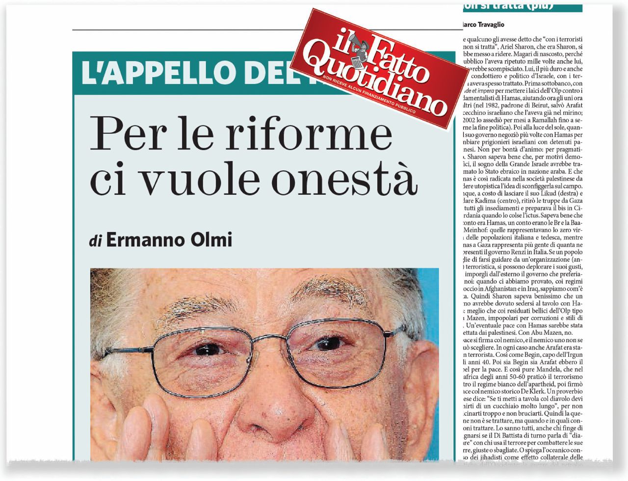 Copertina di “L’onestà dei padri fu il vero fondamento della Carta”