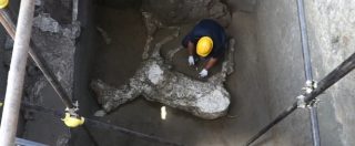 Copertina di Pompei, le sorprese non finiscono mai: l’ultima scoperta è il calco di un cavallo adulto