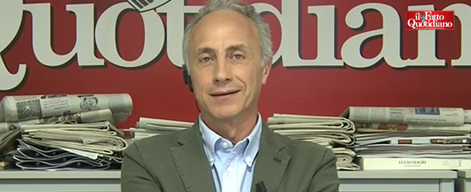 Copertina di Travaglio: “Berlusconi fuori da governo M5s-Lega? Bisogna aspettare nome premier e ministri per capire se è così”