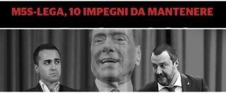 Copertina di Governo, cosa devono fare Lega e M5s per tenere fuori Berlusconi: ecco il decalogo per archiviare il delinquente