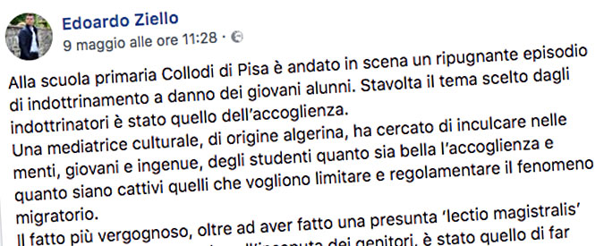 Pisa, l’onorevole leghista contro progetto interculturale della scuola: “Indottrinamento”. Preside: “Falsità”