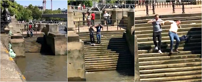 Copertina di Attenti a quei due: la passeggiata sulle rive del Tamigi riserva una sorpresa esilarante. Impossibile resistere