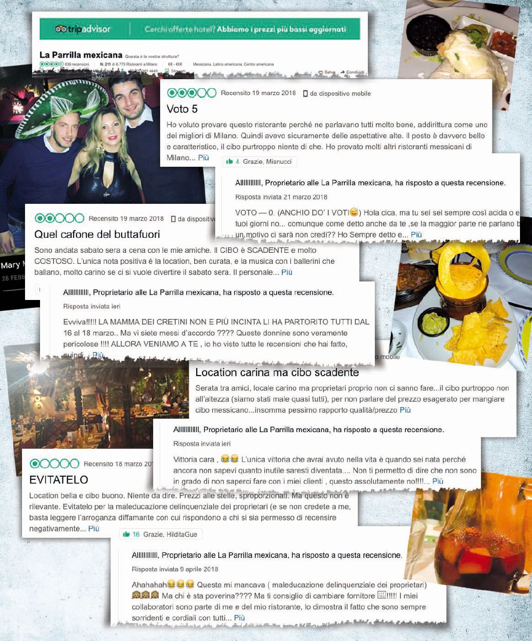 Come sconfiggere Tripadvisor: insulti ai clienti polemici