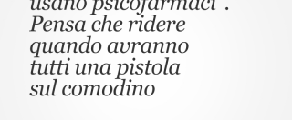 Copertina di Salvini: “Troppi italiani usano psicofarmaci”. Pensa che ridere quando avranno tutti una pistola sul comodino