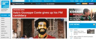 Copertina di Governo, la rinuncia di Conte è breaking news nel mondo