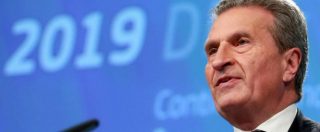 Copertina di Gunther Oettinger, il commissario Ue con la passione per gli aerei dei lobbisti russi e amicizie nella ‘ndrangheta