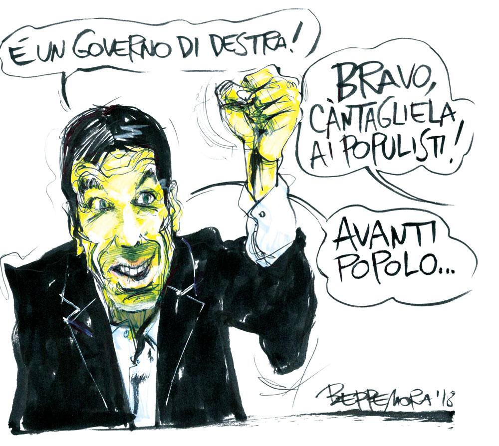 Copertina di La vignetta di Beppe Mora