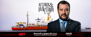 Copertina di Accordi&Disaccordi: “Italia a porti chiusi”, mercoledì 13 giugno alle 22.45 in diretta su Nove discutono Claudio Borghi, Alessia Rotta e Vauro
