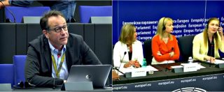 Copertina di Ue, la portavoce della Commissione blocca le domande sull’Italia a Mogherini: cronisti escono dalla sala per protesta