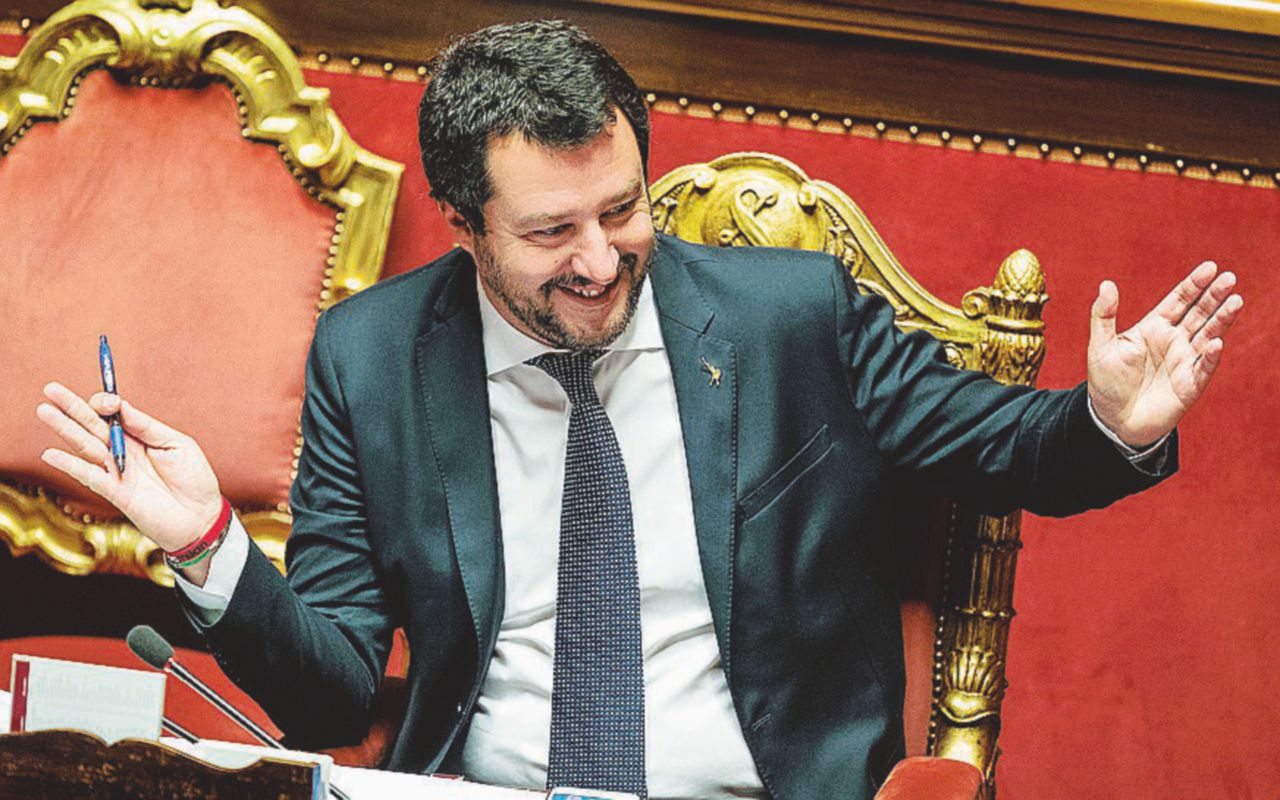 Informativa - Matteo Salvini, ministro dell’Interno - LaPresse Il Senato applaude a banchi (quasi) unificati