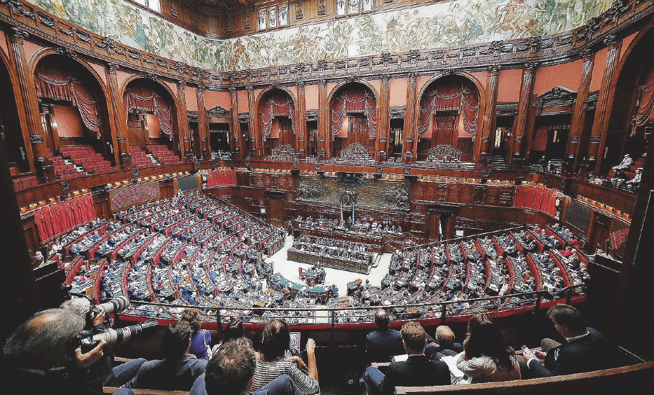 Emiciclo - L’aula della Camera dei deputati di Palazzo Montecitorio a Roma - Ansa Nomine, il patto Lega-5Stelle regge e si allarga alla Meloni