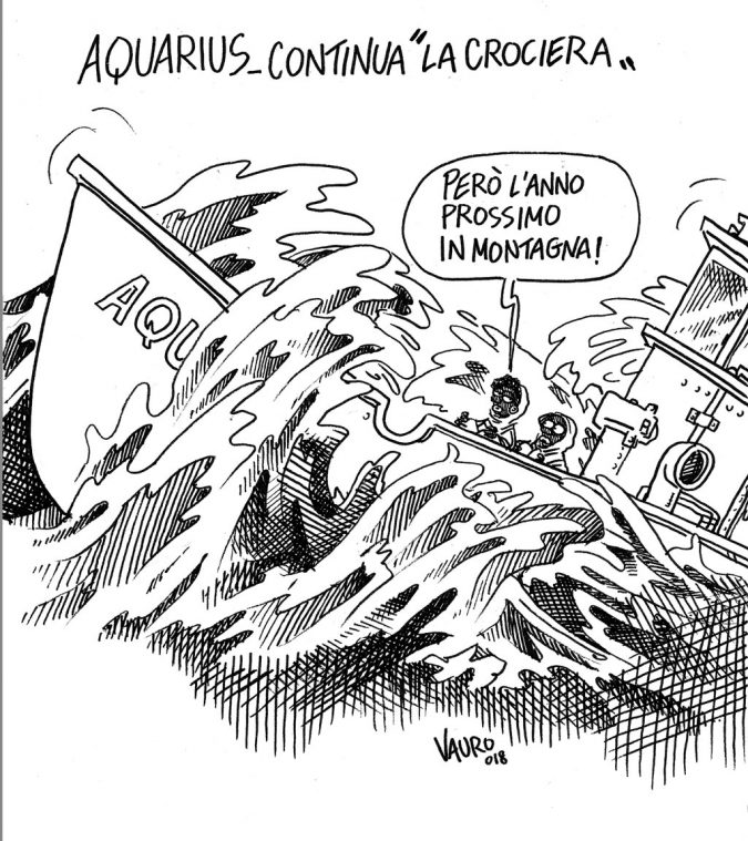 La vignetta di Vauro La vignetta di Vauro