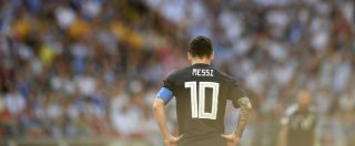 Mondiali Russia 2018, la prima sorpresa: Argentina-Islanda 1-1. Messi si fa parare un rigore da un ex regista