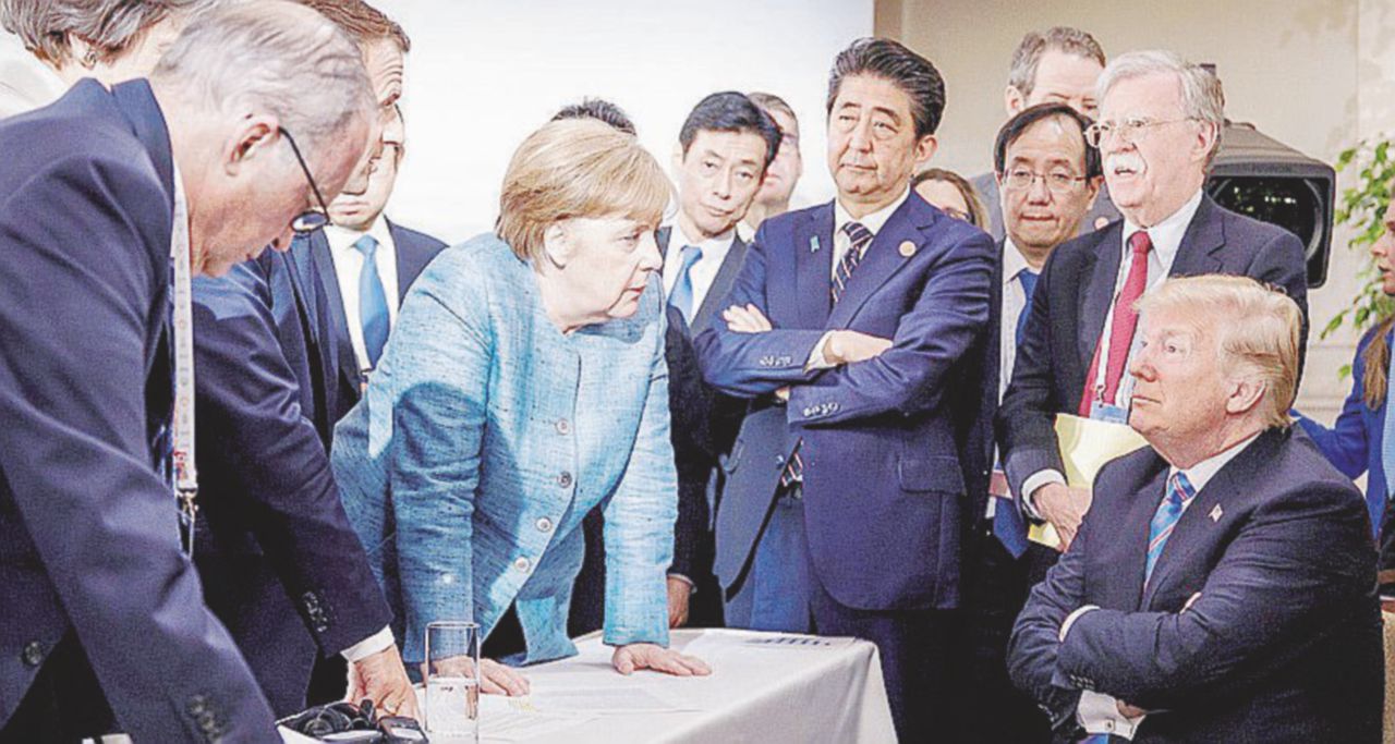 Copertina di L’altra verità di Trump G7-friendly: “Alla faccia dei Fake News media”