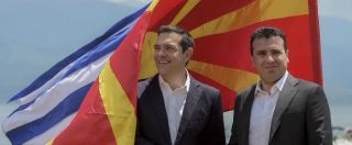 Copertina di Macedonia, il cambio di nome approvato dal Parlamento. Si chiamerà Macedonia del Nord per entrare in Ue e Nato