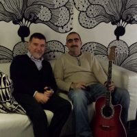 Elio con Paolo Finotti, storico amico di Paolo e uno dei direttori artistici del progetto
