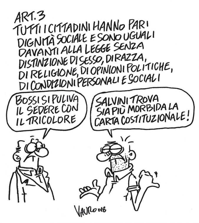 La vignetta di Vauro La vignetta di Vauro