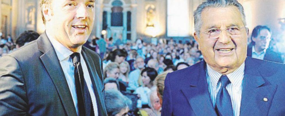 Ex Gruppo Espresso - L’ex premier Matteo Renzi e il presidente di Gedi, Carlo De Benedetti - Ansa Popolari, verso un’altra archiviazione